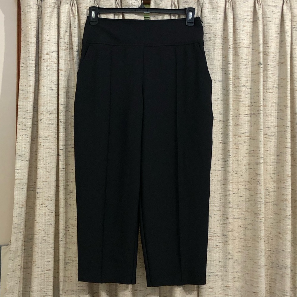 Athleta Black Stellar Wide Crop Pants